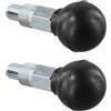 Generic Manopola di regolazione fitness in metallo, 12 x 1,0, colore nero