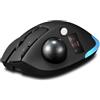 Domary Mouse Trackball Wireless, Display LCD a Colori, 8000 DPI, 8 Pulsanti | Silenziosi, Tracciamento Ottico, modalità Tripla 2,4 GHz/, Retroilluminazione RGB da 16,8 MB, Batteria Ricaricabile per
