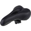 OSALADI Sella da Bicicletta Comoda Ergonomica in Cuoio Nero | Design Traspirante Foro Centrale, Assorbimento Urti, Installazione Semplice, per Mountain Bike e Ciclismo Quotidiano