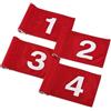 Limtula 4 pz Bandiere da Golf Multiuso per Allenamento in Tessuto Oxford Resistente agli Strappi Bandiere da Golf Piccole per Cortile Giardino Putting Golf