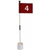 Fonowx Bandierina da Golf Set Bandiera Coppa Asta Segnapercorso Putt Allenamento Marcatori Numero con Coppa Materiale Fibra di Vetro Alluminio Nylon Plastica