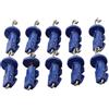 Generic 10pcs ABS in acciaio inox esca clip per Shore Casting | Breakaway, si rilascia durante lo sciopero, migliora il set di ami, riduce la perdita di pesce, ideale per solisti rig