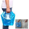 TOYANDONA Borsa Pieghevole Portatile per Acqua 5l, Contenitore Outdoor da Campeggio | Salvaspazio, Riempimento Rapido, Manico Incluso, Plastica Blu, per Escursioni e Scorte All'aperto