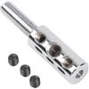 Generic Tappo a sfera per cavo in acciaio 90 mm per filo da palestra da 5-6 mm | Struttura in acciaio inossidabile, resistente alla ruggine, peso 100 g, finitura argento, garantisce prestazioni di lunga