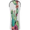 voucong Copritesta per mazze da golf con cactus e rose grasse, con targhette intercambiabili per driver ibridi e legni da fairway