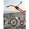 Generico Barra Traino Bici Regolabile for Ciclismo in Famiglia | Struttura in acciaio regolabile for collegare bici adulto e bici junior nelle uscite