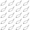 Gadpiparty 20 Pezzi Clip per Nastro Elastico in Nailon Nero | Gestione Cinghie, Facile da Applicare e Rimuovere, Uso Multiplo, per Tubo Idratazione e Torcia
