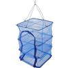 LIFKOME Rete per Essiccare Pesce Pieghevole Blu in Nailon con Anello in Acciaio | Uso Interno ed Esterno, Chiusura con Fibbia, Asciugatura Rapida, per Frutta e Alimenti, 25, 98x13, 78 Pollici