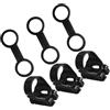 HAPINARY Supporto Boccaglio Nero in Silicone e ABS, Leggero | Ferma Boccaglio per Maschera Subacquea, Facile da Montare e Rimuovere