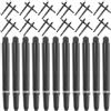 SOLUSTRE Set di Aste per Freccette Sostituibili 100 Set 2ba Nero, in Nylon | Montaggio Semplice, Leggero e Portatile, Ricambio per Accessori Professionali, Uso Freccette