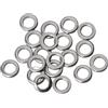 Generic 20 anelli divisi solidi in acciaio inox da 4 mm per maschere