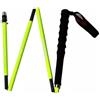 LeeQinersw Bastone da Trekking Bastone da Escursionismo Bastoncino da Montagna Bastone da in Fibra di Carbonio con Antishock E Punte Resistenti Pieghevole, Giallo Fluorescente, size to 1
