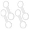 DOITOOL 4 Pezzi Fermacinturino per Tubo da Snorkel Subacqueo in Silicone | Design Antiscivolo, Leggero, Accessorio per Immersione e Nuoto, Clip per Tubo