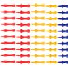 Luxshiny 50 Pezzi Puntine da Golf in Plastica, 37 68 MM | Pratica All'aperto e Chiuso, Riduce Attrito e Segni sulla Faccia del Bastone, Scorrevole Colore Casuale