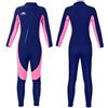 Gogokids Muta per bambini, 2,5 mm, in neoprene, termica, con protezione UV e cerniera frontale, completa per ragazze e ragazzi che nuotano in acqua fredda, snorkeling