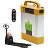 WILLQ Batteria per transpallet Elettrico LiFePO4 da 24 V 28 Ah | Oltre 3000 cicli, per transpallet CBD15J-LI2, porta di scarica a 6 pin, batteria al litio