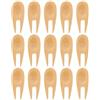 GLEAVI 15 Pezzi Forcella Divot Professionale in bambù | Accessorio Pratico Foro Rotondo, Tonalità Kaki, per Green e Campo, Facile da Portare per Partner e Famiglia