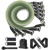 KLFBZAZ 11 Pz/set TPE Bande di Resistenza Uomo Donna Fitness Cintura di Formazione Yoga Tirare Corda Attrezzature Palestra Tubo Elastico Elastico Fascia di