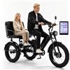 Generic Triciclo elettrico per adulti con pneumatici larghi da 24 pollici, ideale per la città e le strade di montagna.