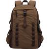 Hoppipola Zaino da trekking leggero in nylon da 28 l, con grande capacità, con fischietto SOS per campeggio all'aperto (marrone)