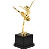 MUCKLILY Premio per Statuetta Ballerina Danza Classica Oro | Plastica Liscia senza Bave, Finitura Lucida, per Ricompense in Aula e Targhe Fai