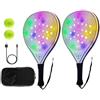 Générique Racchette da Tennis Racchetta Ricaricabile tramite USB | Accessori Sportivi da Paddle con 2 Palline per Allenamento e Sport All'aperto