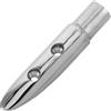 MAGICLULU Supporto Terminale per Corrimano Barca in Acciaio Inox Argento | Finitura Lucida a Specchio, Supporto Affidabile e Stabile, Installazione Semplice per Barche a Motore e Acque Interne