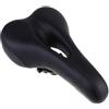 HOMSFOU Sella per Bicicletta Comoda Ergonomica in Cuoio Nero | Seduta Traspirante per Mountain Bike, Installazione Facile, Compatibile Molte Bici, Accessorio da Ciclismo