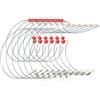 NbgrvB 6 piombini da pesca con girelle a scatto e perline, in nylon | Monofilamento Wire Rigs Saltwater Surf Fishing, 40,8 kg Test per Main Line con 25 kg Power Handle Bass Luccio Salmone Ganci