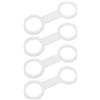 Toyvian 4 Pezzi Fermaglio Fisso per Boccaglio Subacqueo Bianco in Silicone | Installazione Semplice, Compatibilità, Formato Compatto, Accessorio per Maschera e Cinghia, Bianco