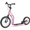 Yedoo Two - Monopattino per bambini dai 6 anni in su, da 120 cm di altezza, con pneumatici 16/12, per ragazze e ragazzi, regolabile in altezza con cavalletto ed elementi riflettenti, rosa