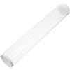 Garneck Tubo Porta Palline da Badminton Trasparente, Contenitore per Volani, Plastica Bianca, Portatile, Assemblaggio Fai, per Volani, Uso Indoor e Parco,