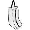 Healeved Borsa Porta Scarponi in Pvc, Custodia per Scarpe Pieghevole Cerniera, Nero, Grande 28x20x48cm, per Stivali, Casa e Bagagli