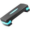 Luwecf Pedana Step Aerobica Regolabile, Doppio strato (81CM) Nero- | Anelli gomma base, Attrezzo , namenti Domestici, Per Sportivi Attivi