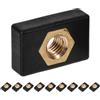 Luxshiny 10 Pezzi Dado per Binario Kayak Base di Montaggio | Adatto a Kayak e Canoe, Montaggio Rapido e Smontaggio, Colore Nero, Accessorio Versatile per Pesca