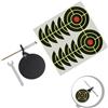 Generic 80 mm di diametro in metallo Spinner Target Heavy Duty | Struttura in acciaio al carbonio resistente, spessore 5 mm, resistente alle intemperie, rivestimento nero a polvere