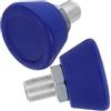 SOLUSTRE 2 Pezzi Fermapattini per Pattini a Rotelle Bullone 5/8, Gomma Blu