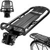 BORDEAG Portapacchi Bici Posteriore, 34 X 12 cm Supporto Bici Posteriore Regolabile, Portapacchi Posteriore per Bici Regolabile, Portapacchi per Mountain Bike di Alluminio per Mtb, Bici da Strada