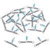 TOYANDONA 20 Pezzi Divisore di Lenza Rapido Antinodo in Silicone e Acciaio | Spaziatura Costante degli Uncini, Montaggio Veloce, per Acqua Dolci e Salate, Finitura Argento