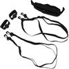 Sosoport Trainer Pallavolo Singolo con Correzione Mano, Set Poliestere Nero | Allenamento in Casa e Aperto, Cinghia di Rimbalzo e Accessorio per Schiacciata, Pratica Individuale
