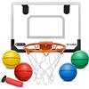LNCOJOLM Mini cestino da basket per bambini e adulti, per interni ed esterni, portatile, supporto da parete, giocattolo da basket, regalo