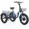 Generic Triciclo elettrico cargo per adulti con pneumatici larghi da 20 pollici