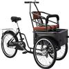 Generic Triciclo per adulti a due posti, robusto, con retromarcia, ideale per fare la spesa e per l'esercizio fisico.