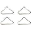 idqwsswt Fibbie per trampolino, affidabili chiusure a forma di V ad anello | triangolare, ferramenta durevole per accessori per letti da salto, fibbie per trampolino, chiusure ad anello a forma di V,