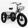 Generic Triciclo cargo a 3 ruote per adulti con pneumatici larghi da 20, ideale per gli spostamenti quotidiani e lo shopping.
