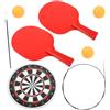 GRIRIW Dispositivo Allenamento Ping Pong Singolo Base e Asta a Molla | Pp, Acciaio Inox e Legno, Portatile e Semplice da Usare, per Ragazzi Colore Casuale Stile Casuale