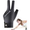 Generic Guanti da snooker - Comodi guanti antiscivolo da donna con 3
