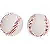 Socobeta Pratica Softball, Palline da Allenamento in Pelle PU 2 Pezzi | Design con cuciture fini, perfetto per l\'allenamento indoor, sicuro per spazi ristretti, adatto ai bambini