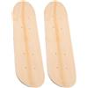 MOBUTOFU 2 Pezzi Tavola Skateboard Vuota 23,6 Pollici in Acero