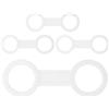 DOITOOL 4 Pezzi Fermatubo per Respirazione Subacquea in Silicone Bianco,